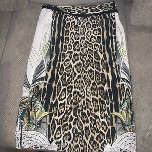 Roberto Cavalli silk skirt size 38